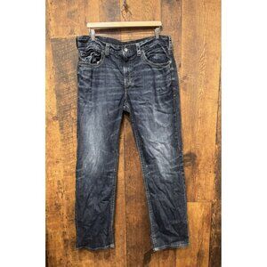 Silver Jeans Men's Straight Jeans - Dark Blue